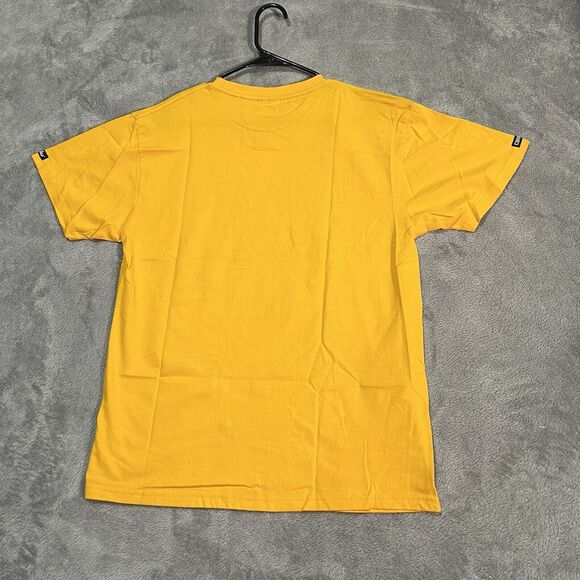 Crooks and Castles Shirt Men's Medium Yellow Medusa Skull Short Sleeve Shirt - Picture 6 of 7